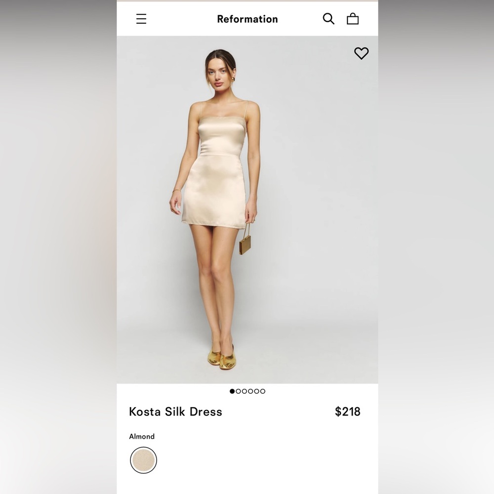 Reformation Kosta Silk Dress